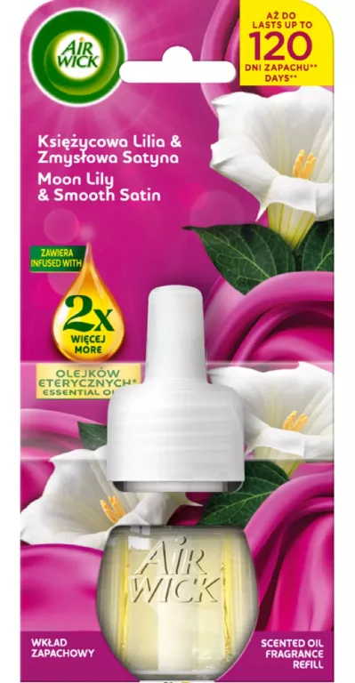 AIR WICK WKŁAD ZAPACHOWY KSIĘŻYCOWA LILIA ZMYSŁOWA SATYNA 19ML