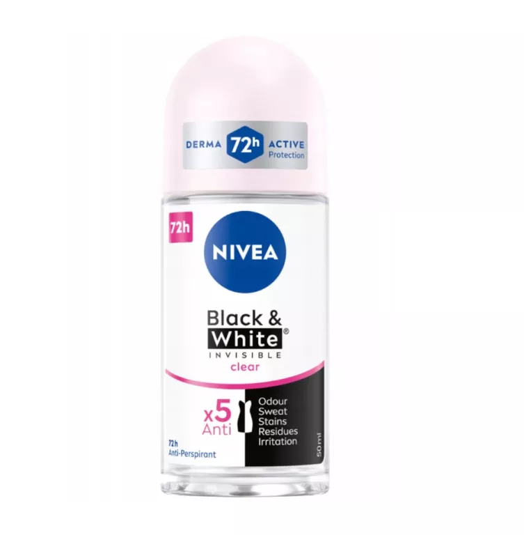 NIVEA ROLL ON WOMAN BLACK WHITE INVISIBLE CLEAR 50 ML