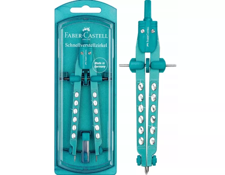 FABER-CASTELL CYRKIEL W ETUI + RYSIKI SPARKLE