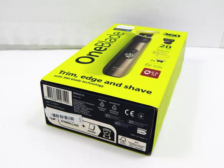 ONEBLADE PRO 360 TRYMER GOLARKA DO ZAROSTU MASZYNKA DO BRODY CIAŁA PHILIPS
