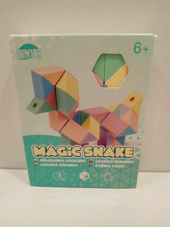 UKŁADANKA LOGICZNA MAGICZNY WĄŻ PASTELOWY KOLOR 48 EL