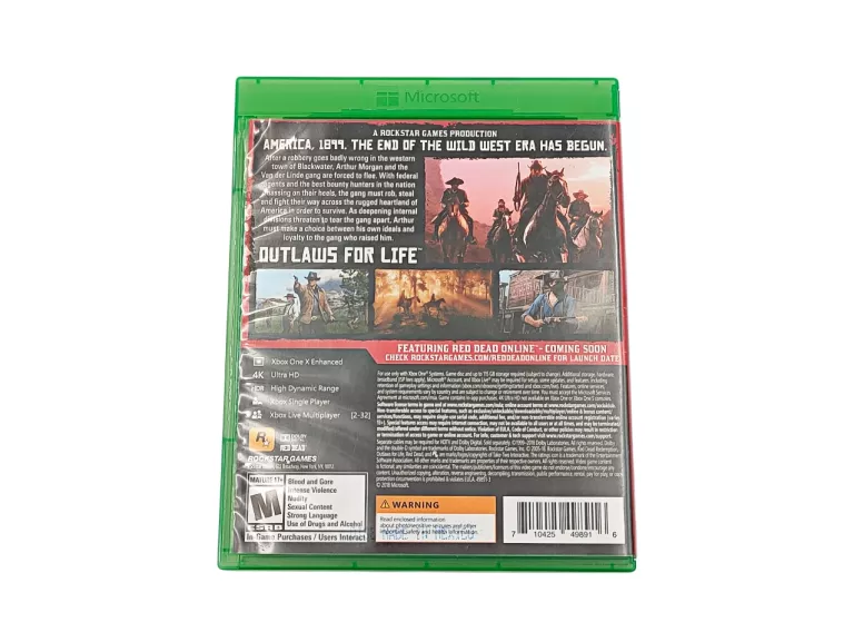 GRA NA XBOX ONE RED DEAD REDEMPTION 2