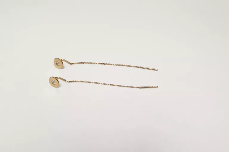 ZŁOTE DELIKATNE  KOLCZYKI 0,57G 333 6 CM