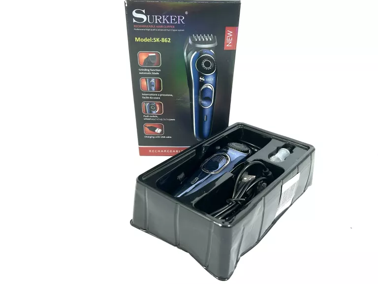 MASZYNKA DO WŁOSÓW SURKER SK-862 KOMPLET
