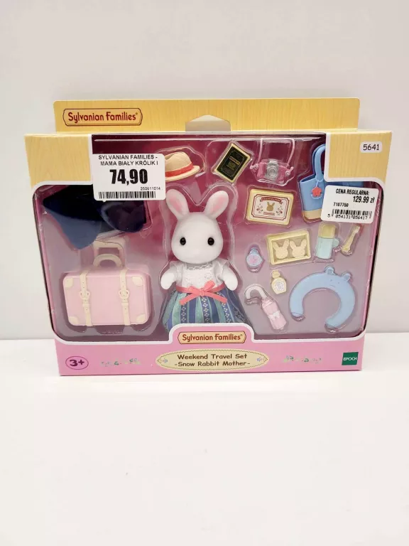 PRZYJĘCIE URODZINOWE ZESTAW Z FIGURKĄ SYLVANIAN FAMILIES -BIAŁY KRÓLIK