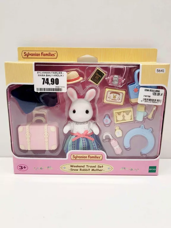 PRZYJĘCIE URODZINOWE ZESTAW Z FIGURKĄ SYLVANIAN FAMILIES -BIAŁY KRÓLIK