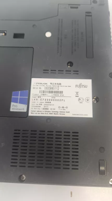 LAPTOP FUJITSU DSDD005112