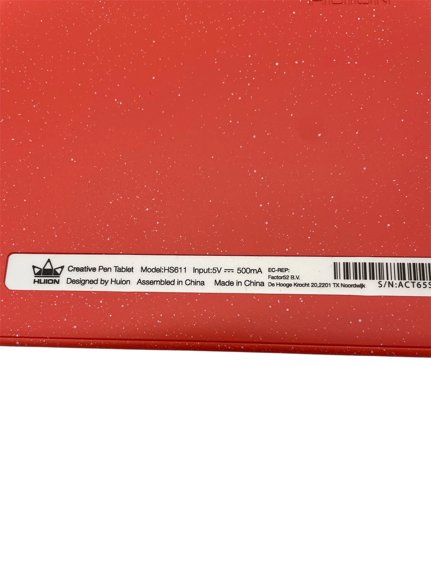 tablet-graficzny-huion-hs611-red-stan-bdb-model-hs611