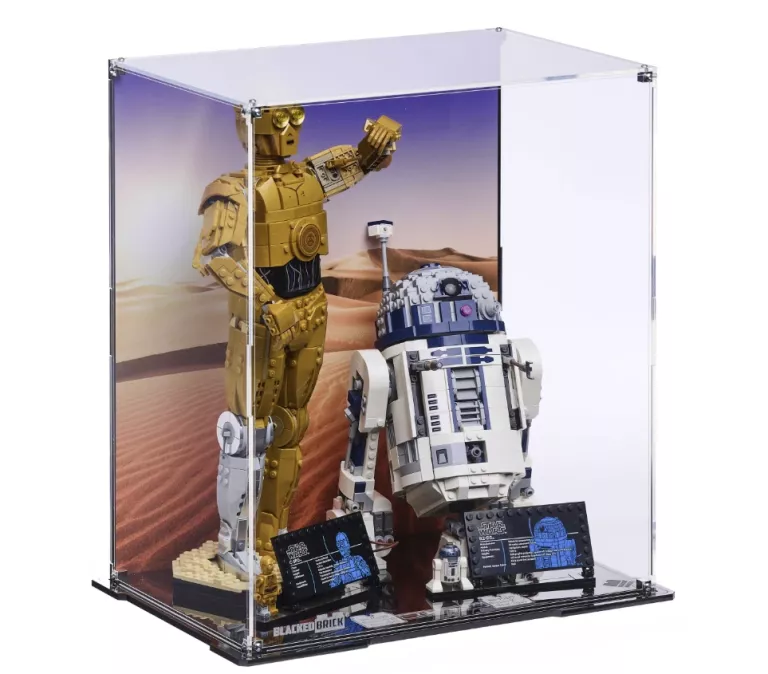 GABLOTA Z TŁEM BLACKED BRICK DO LEGO 75398, 75379 STAR WARS - C-3PO & R2-D