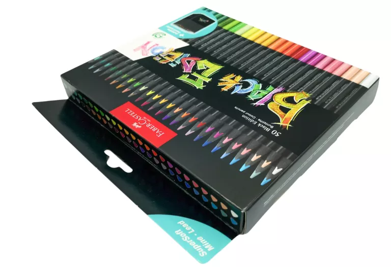 KREDKI TRÓJKĄTNE BLACK EDITION 50 KOLORÓW /FABER CASTELL