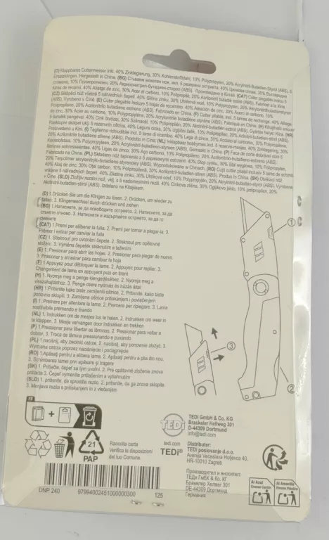 NÓŻ TAPICERSKI TEDI
