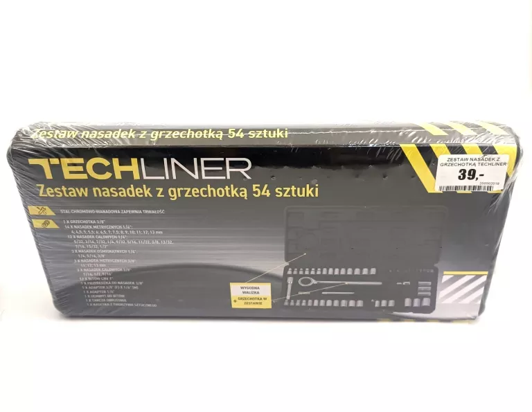 ZESTAW NASADEK Z GRZECHOTKĄ TECHLINER 54 SZTUKI