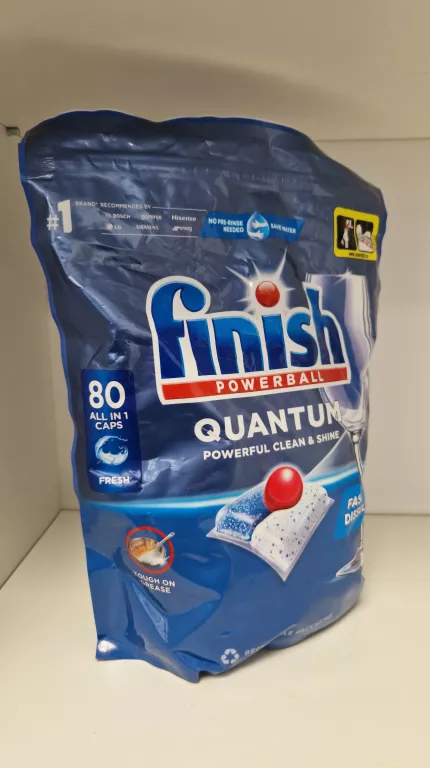 TABLETKI DO ZMYWARKI FINISH KAPSUŁKI DO ZMYWARKI FINISH QUANTUM 80SZT FRES