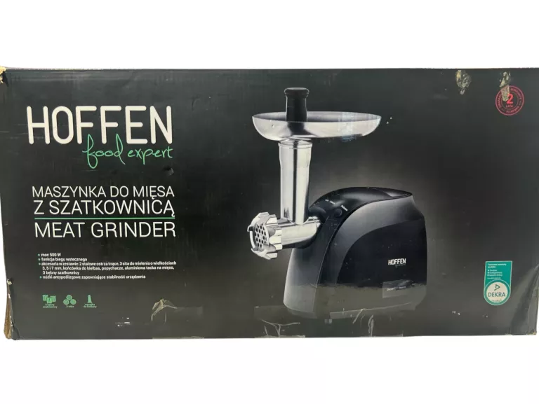MASZYNKA DO MIĘSA HOFFEN FOOD EXPERT Z SZATKOWNICĄ