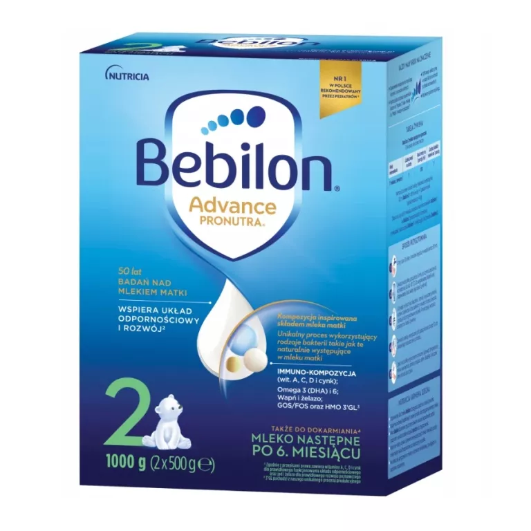 BEBILON 2 ADVANCE PRONUTRA MLEKO NASTĘPNE 1000 G