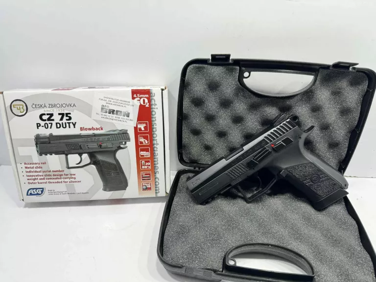 WIATRÓWKA CZ 75 P-07 DUTY BLOW-BACK 4,5 MM
