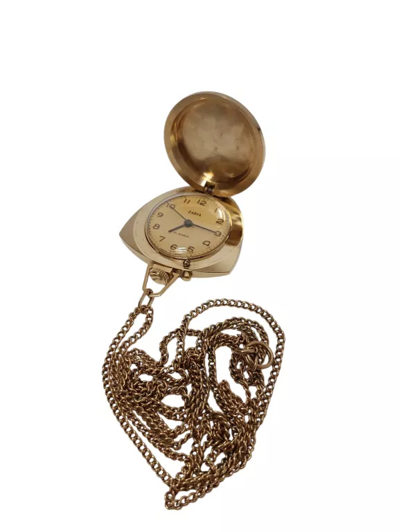 ZEGAREK WISIORKOWY ZARIA USSR 21 JEWELS POZŁACANY