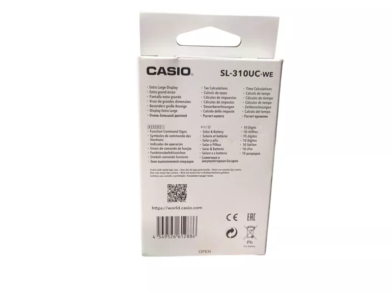 KALKULATOR BIUROWY CASIO SL-310UC-WE BIAŁY