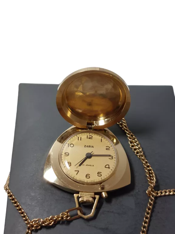 ZEGAREK WISIORKOWY ZARIA USSR 21 JEWELS POZŁACANY