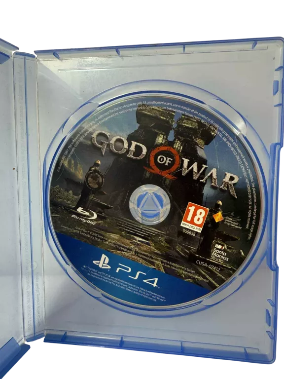 PS4 GOD OF WAR- BEZ OKŁADKI