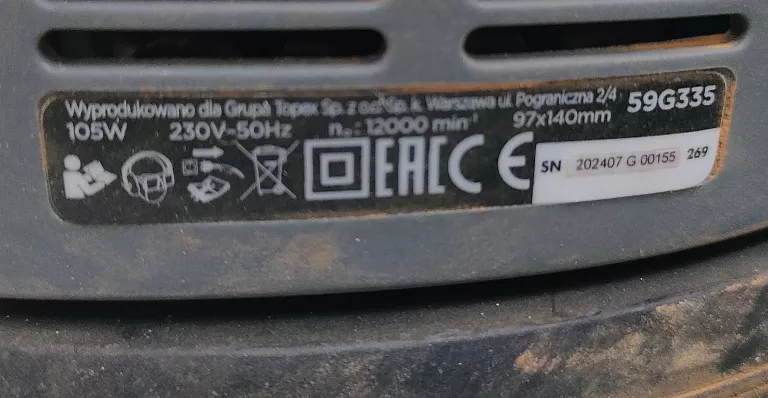 SZLIFIERKA OSCYLACYJNA GRAPHITE