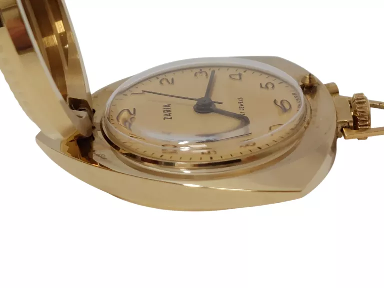 ZEGAREK WISIORKOWY ZARIA USSR 21 JEWELS POZŁACANY