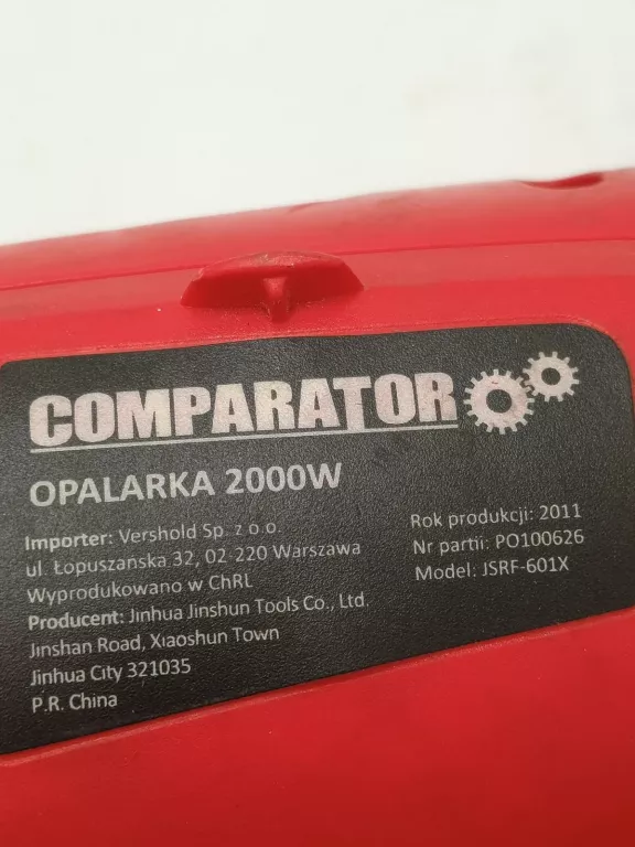 OPALARKA COMPARATOR 2000 W LUŹNY WŁĄCZNIK !!