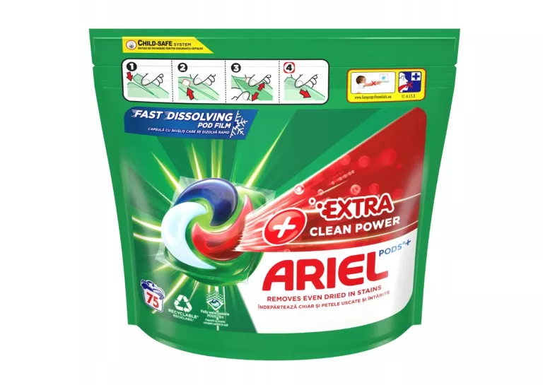 KAPSUŁKI DO PRANIA ARIEL EXTRA CLEAN POWER 75 SZT