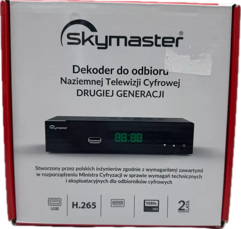 DEKODER SKYMASTER STB M265 DVB-T2/HEVC/H.265