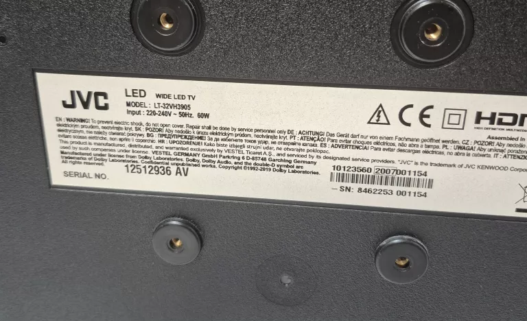 TELEWIZOR JVC LT-32VH3905
