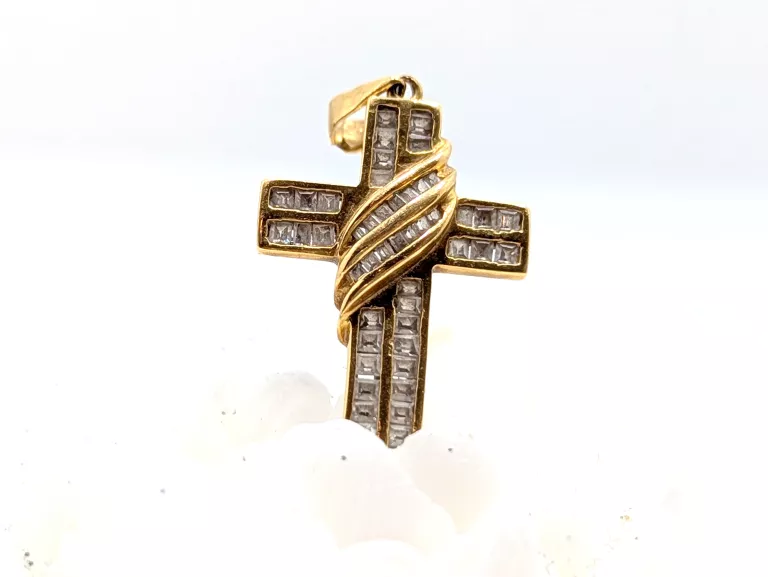 PIĘKNY ZŁOTY KRZYŻYK 4.26G 750 18K
