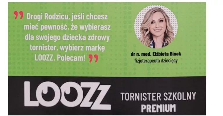 LOOZZ ZDROWY PLECAK TORNISTER SZKOLNY 1-3 PRETTY GIRL