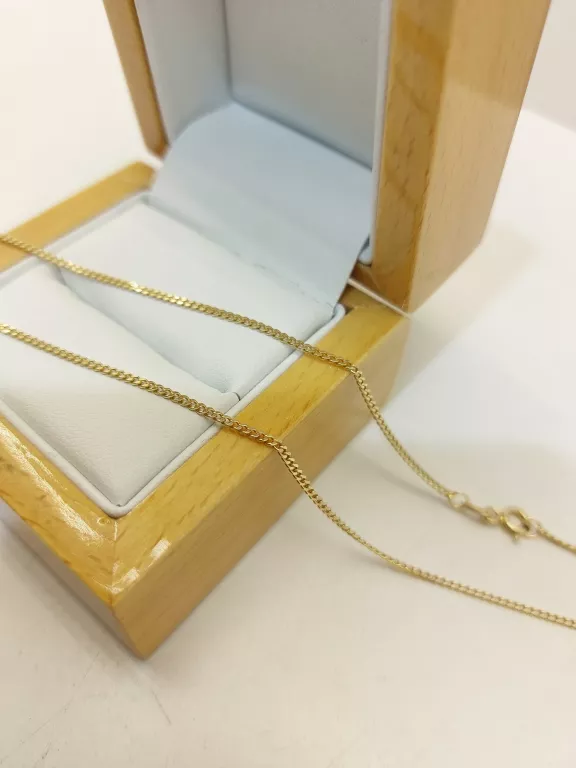 ZŁOTY NIEDŁUGI ŁAŃCUSZEK! 2,51G! 40 CM! 585