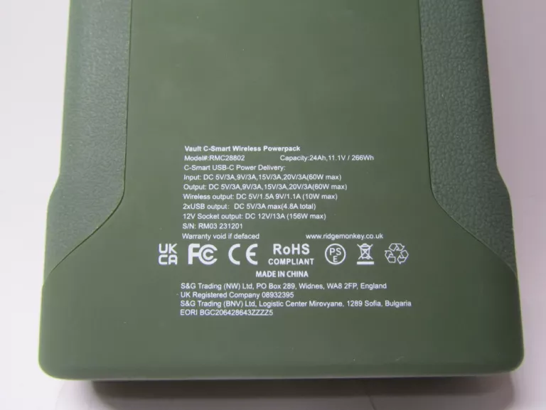 POWERBANK  RIDGEMONKEY VAULT  77850MAH RMC28802