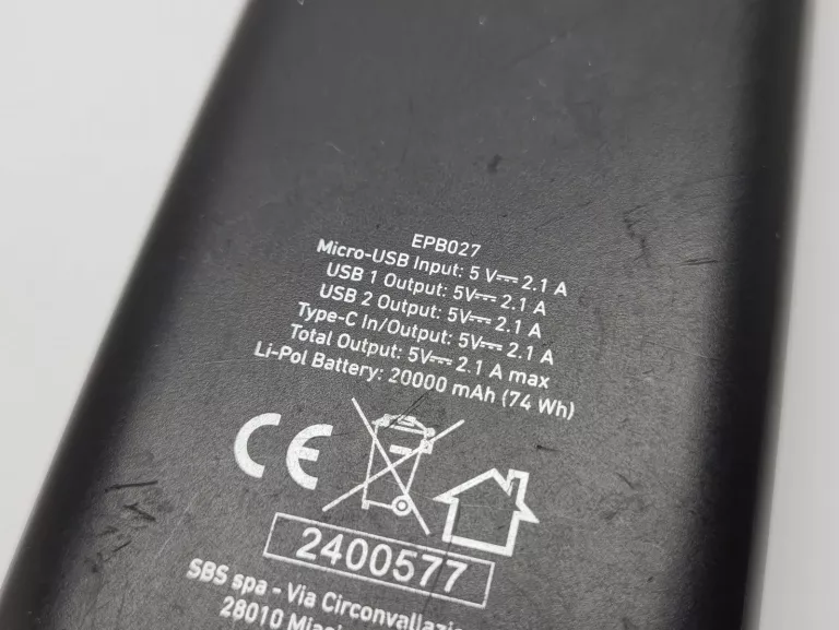POWERBANK REINSTON 20000MAH
