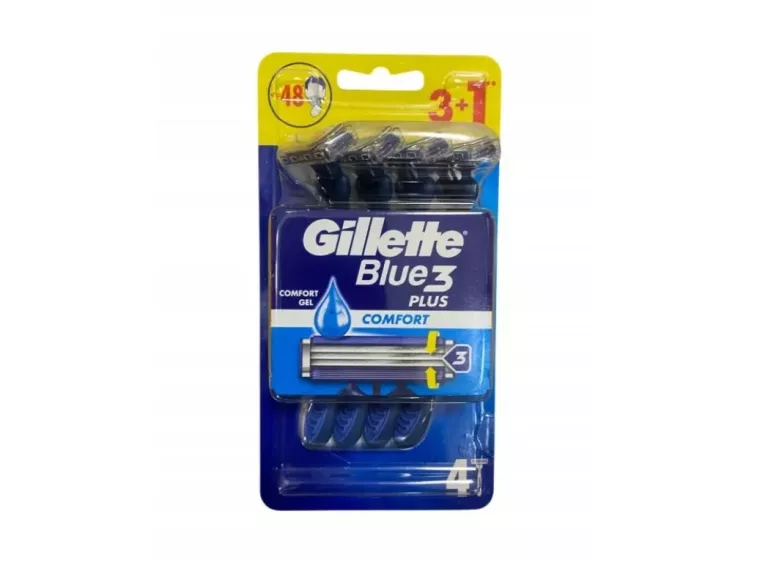 GILLETTE MASZYNKA JEDNORAZOWA BLUE 3 COMFORT 4 SZT