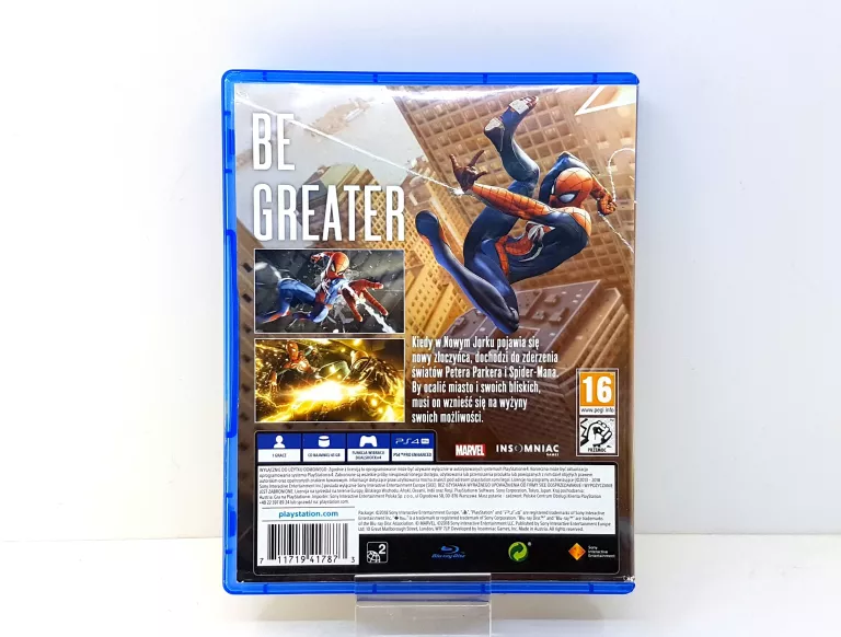 GRA PS4 MARVEL'S SPIDER-MAN POLSKA WERSJA JĘZYKOWA PL