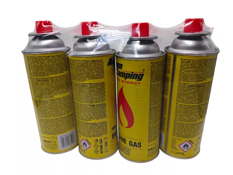 4 SZT KARTUSZ GAZOWY ALPEN CAMPING 400 ML