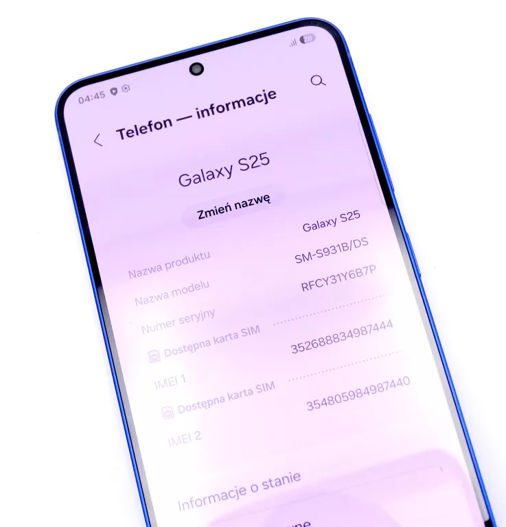 TELEFON SAMSUNG GALAXY S25  (Z SIECI)