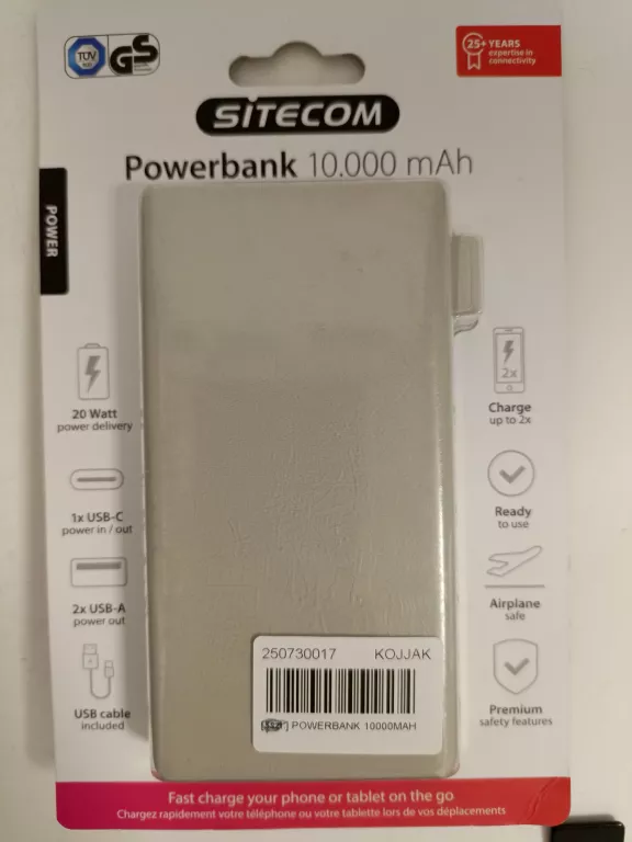 POWERBANK 10000MAH SITECOM