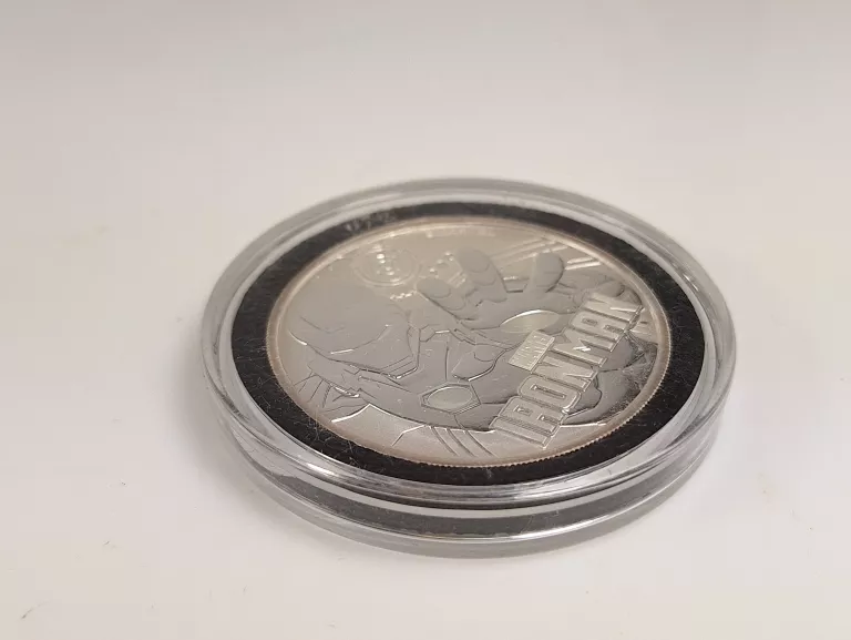 SREBRNA MONETA 1OZ IRON MAN 2018 - MARVEL