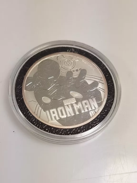 SREBRNA MONETA 1OZ IRON MAN 2018 - MARVEL