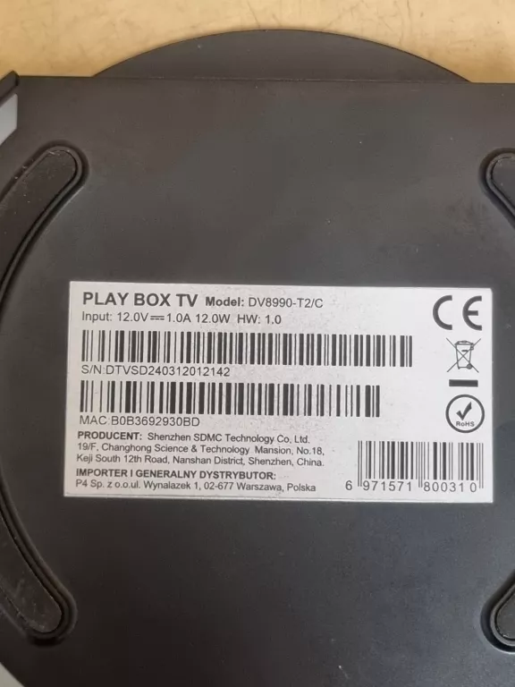 DEKODER PLAY BOX TV DV8999-T2/C PILOT