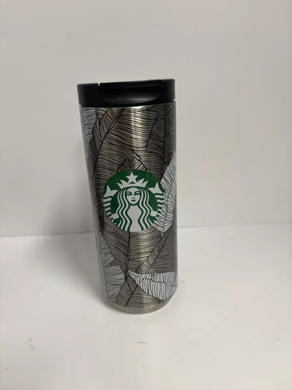 KUBEK TERMICZNY STARBUCKS SREBRNY LIŚCIE IDEAŁ
