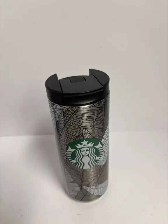 KUBEK TERMICZNY STARBUCKS SREBRNY LIŚCIE IDEAŁ