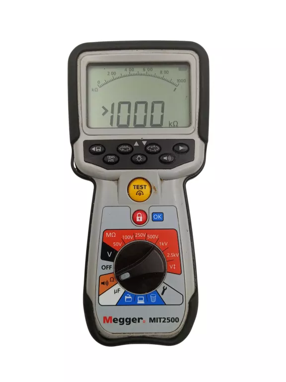 TESTER MEGGER MIT2500 MIERNIK  REZYSTANCJI IZOLACJI + PRZEWODY