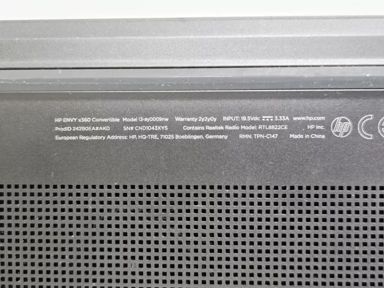 LAPTOP HP ENVY 13 AY0009NW