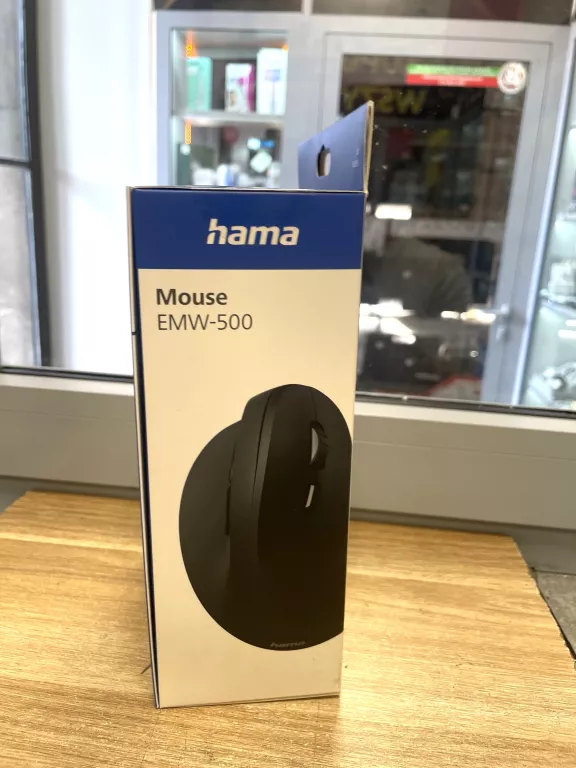 ERGONOMICZNA MYSZ BEZPRZEWODOWA HAMA EMW-500 CZARNA OPTYCZNA USB