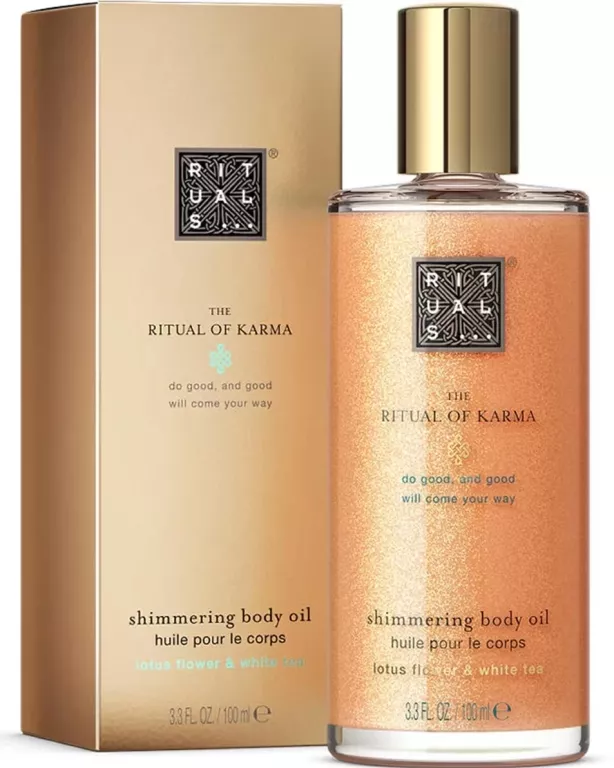 RITUALS THE RITUAL OF KARMA SHIMMERING BODY OIL 100ML. 09/2027R.
