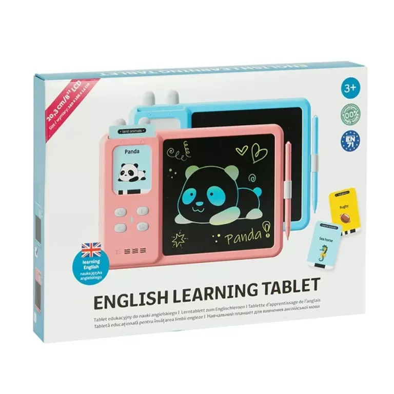 SMIKI, TABLET EDUKACYJNY DO NAUKI ANGIELSKIEGO, NIEBIESKI/RÓŻOWY
